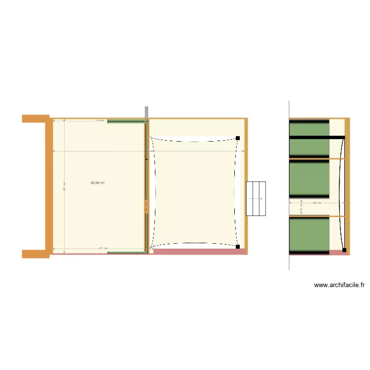 Panneau bois 02. Plan de 