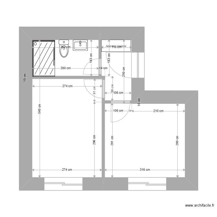 1er etg  2ch tsivaras new. Plan de 0 pièce et 0 m2