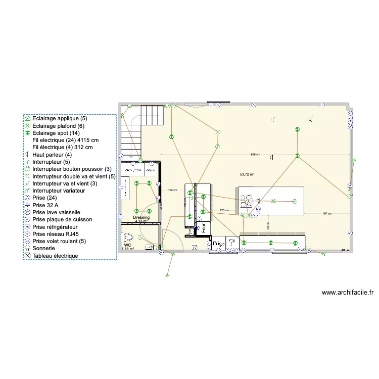 Maison Plan du RDC Test Toilettes. Plan de 