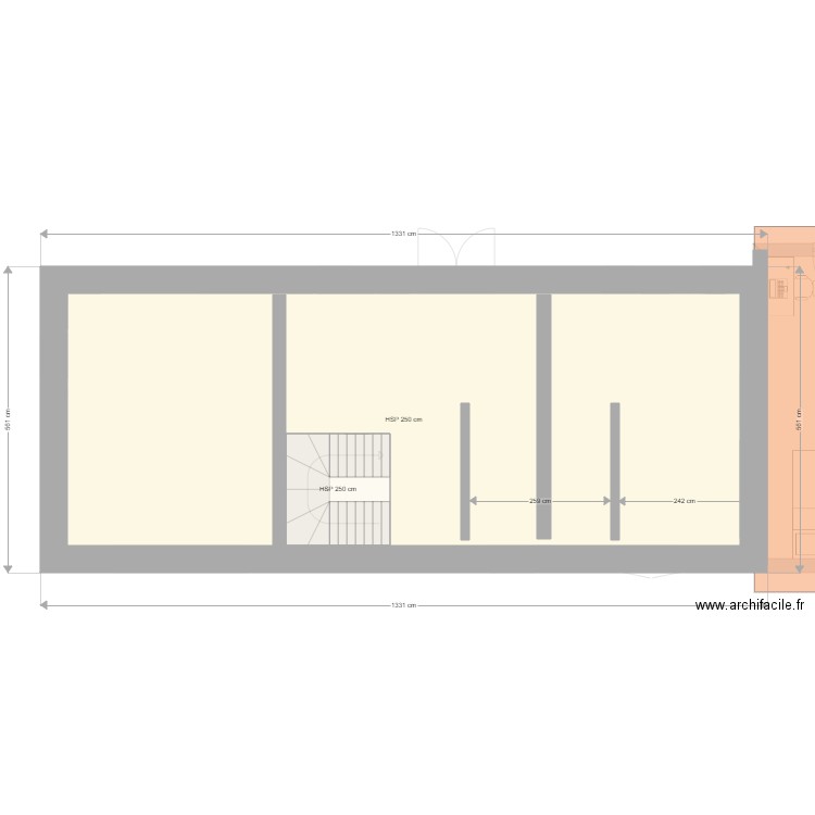 Beaulon v02a. Plan de 4 pièces et 130 m2