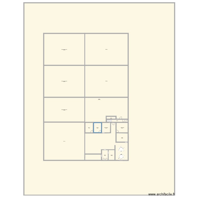 micro creche. Plan de 0 pièce et 0 m2