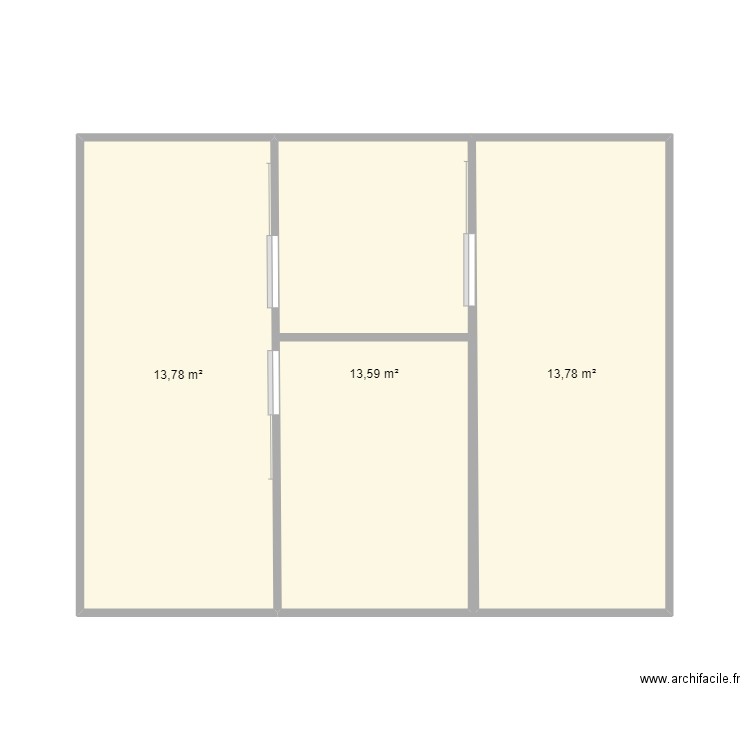 maison matiti. Plan de 3 pièces et 41 m2