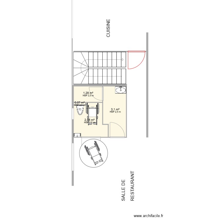 SANITAIRE AU VINTAGE sans cote. Plan de 0 pièce et 0 m2