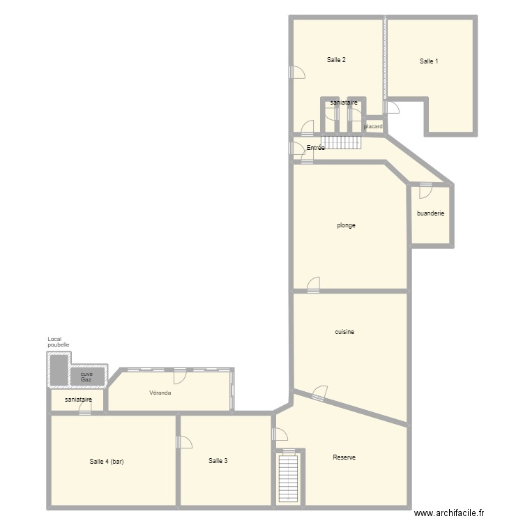 947 RESTO. Plan de 0 pièce et 0 m2