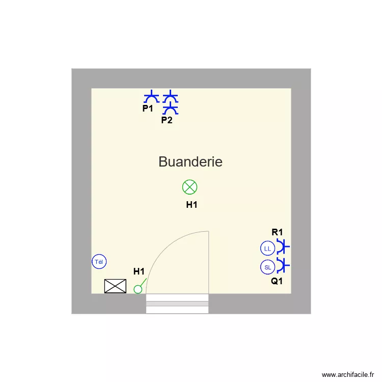 Buanderie Soenen Coulon Nelly. Plan de 
