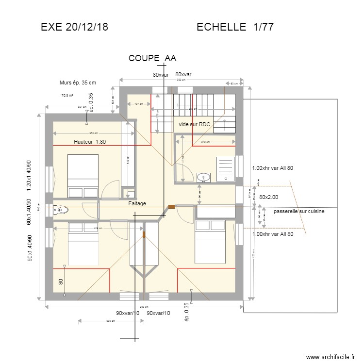 ROZAND   VILLARD  ETAGE exe. Plan de 0 pièce et 0 m2