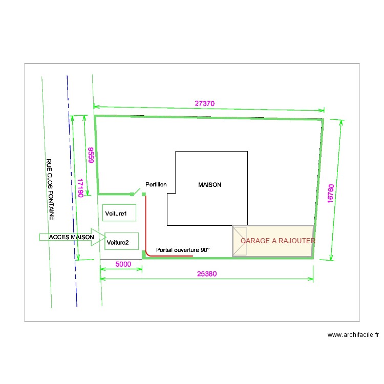Maison Agnin garage. Plan de 0 pièce et 0 m2
