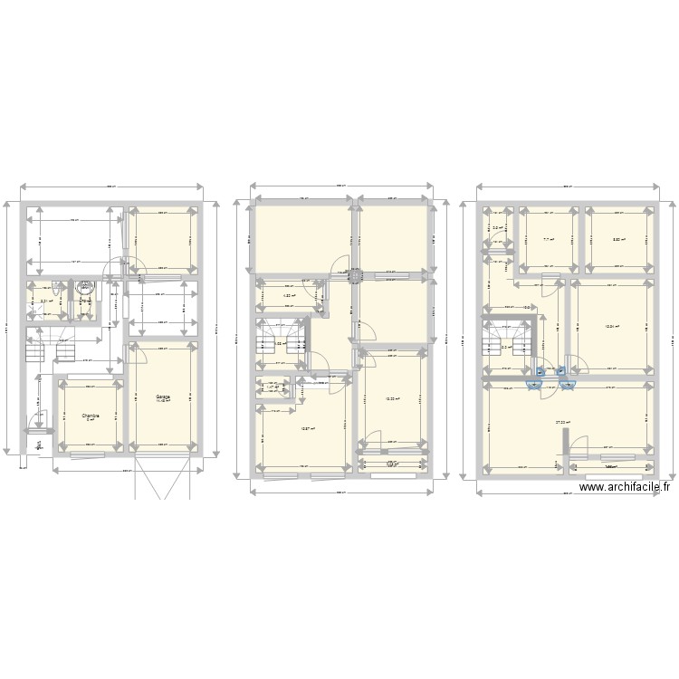 plan provisoire amateur. Plan de 0 pièce et 0 m2