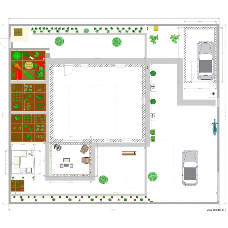 jardin borgo 2x2x2. Plan de 0 pièce et 0 m2