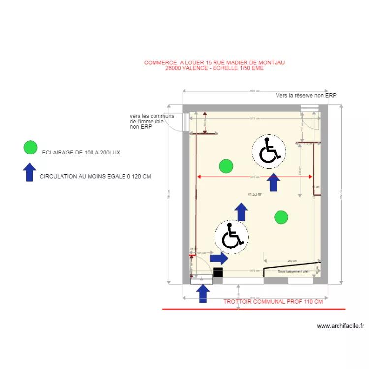 COMMERCE INDIVISION ASENCIO ESPINOSA. Plan de 