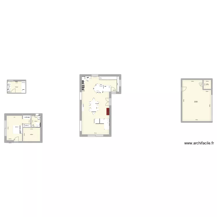 Chambre rez de jardin v2. Plan de Chambre rez de jardin v2. Plan de