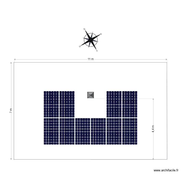 MAISON BLANC d&eacute;cembre. Plan de 