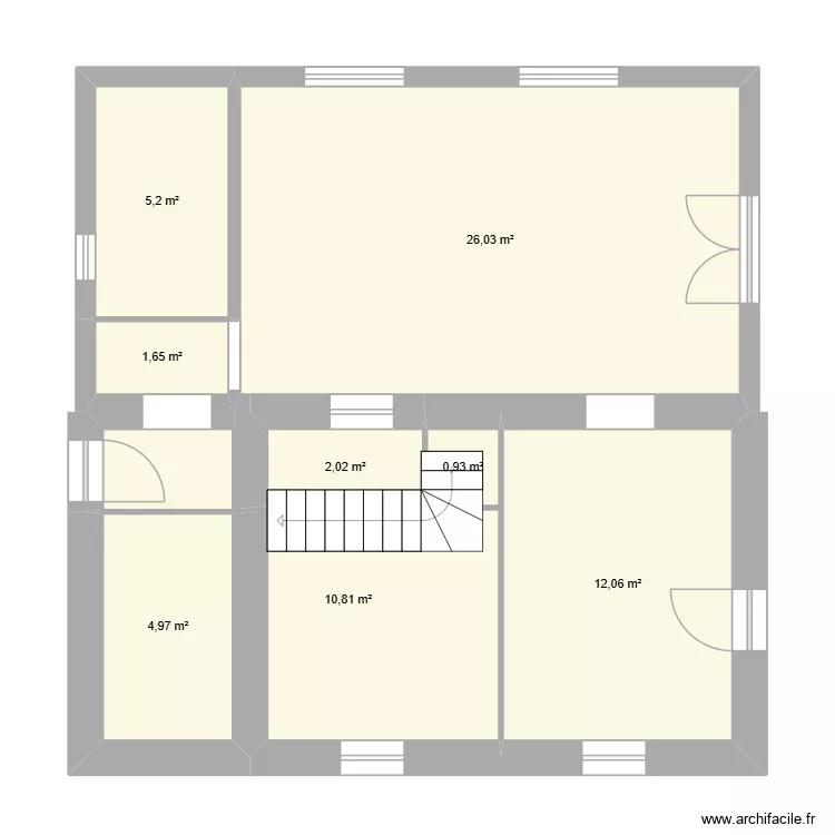 MURRAY FOUNUA - COURS DE PILE. Plan de 8 pièces et 64 m²