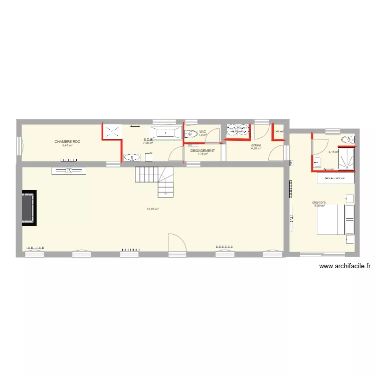 MANNEVILLETTE COTES. Plan de 