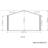 PLAN DE COUPE GARAGE EN BORDURE