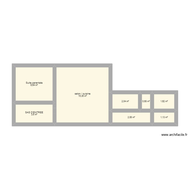 agrandissement. Plan de 0 pièce et 0 m2