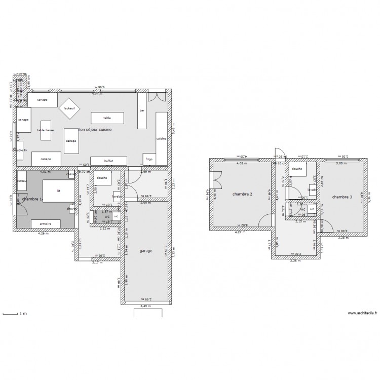 maison moderne rez de chaussee et etage. Plan de 0 pièce et 0 m2