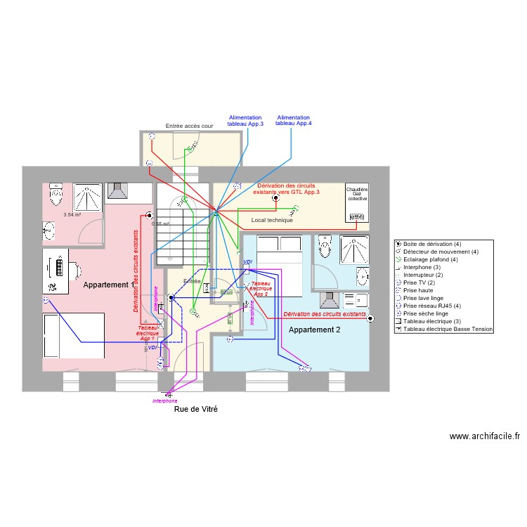 Nantes RDC 1 modif 2. Plan de 0 pièce et 0 m2