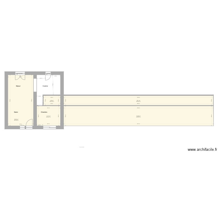 Bas cuisine salle de bain. Plan de 0 pièce et 0 m2