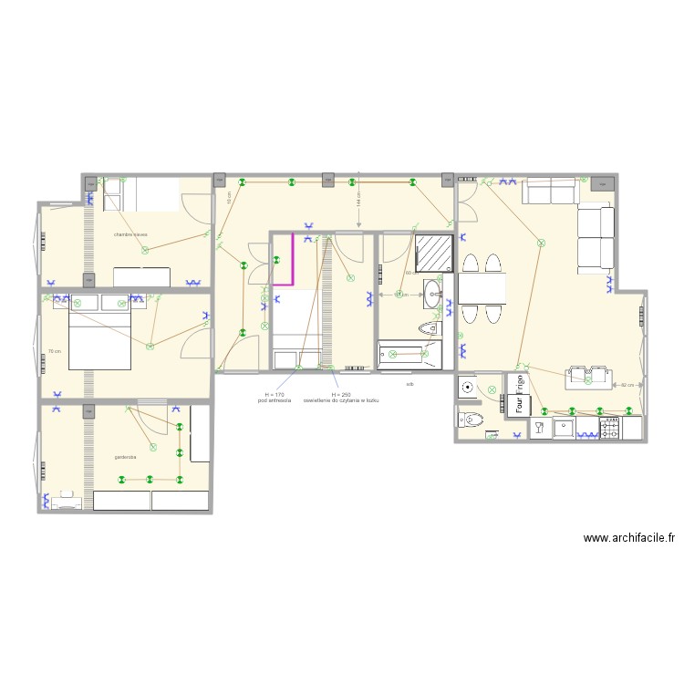 quart electricite. Plan de 0 pièce et 0 m2