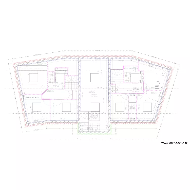 Etage 1 Grange isolation  mur 10. Plan de 