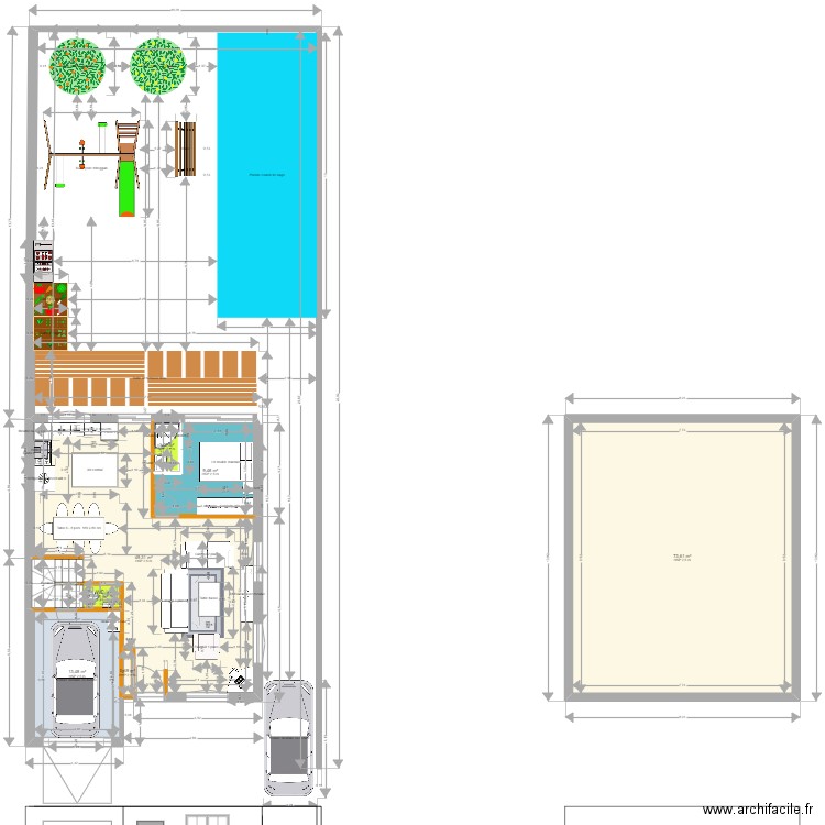 Zack 1. Plan de 7 pièces et 149 m2