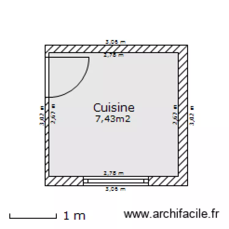 Cuisine Mandel. Plan de 