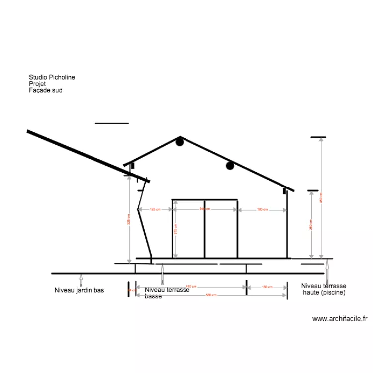Studio Picholine Projet Fa&ccedil;ade Sud 02 18 7. Plan de 