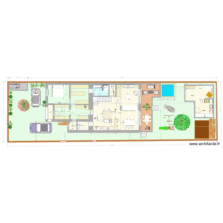 Projet 20200730 Cuisine bar. Plan de 