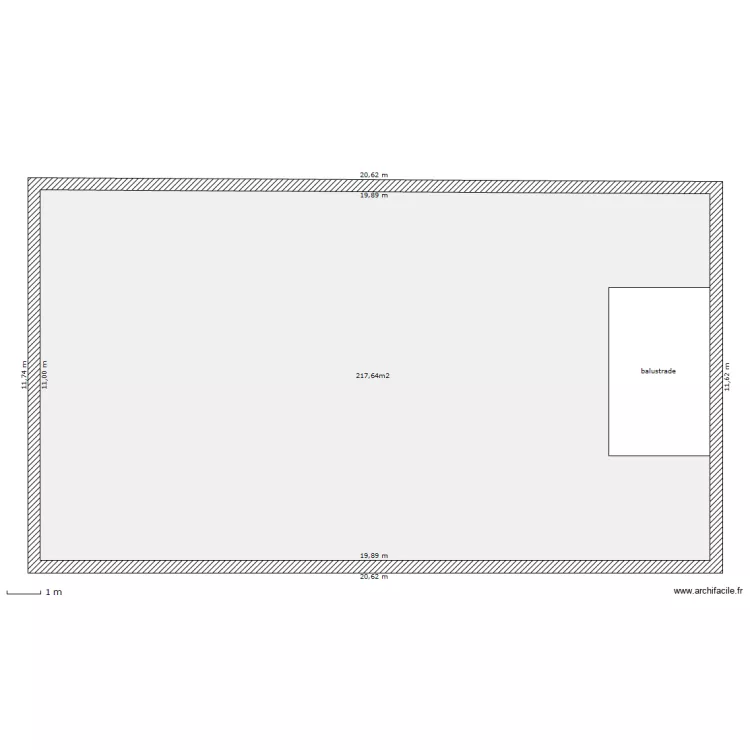 salle des f&ecirc;tes. Plan de 