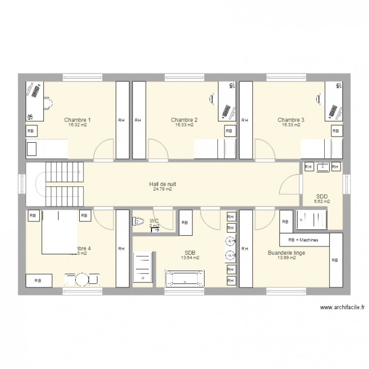 Maison Etage 13. Plan de 0 pièce et 0 m2