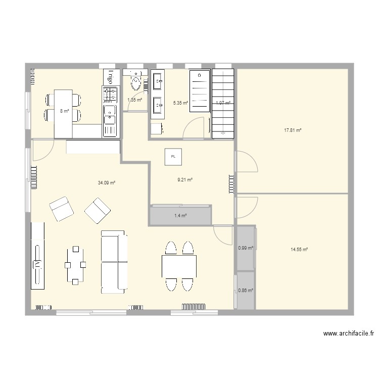 Maison Projet V1. Plan de 0 pièce et 0 m2