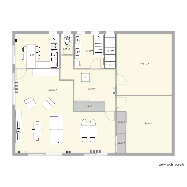 Maison Projet V1. Plan de 