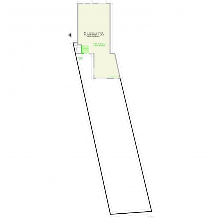 plan de masse après 2. Plan de 0 pièce et 0 m2