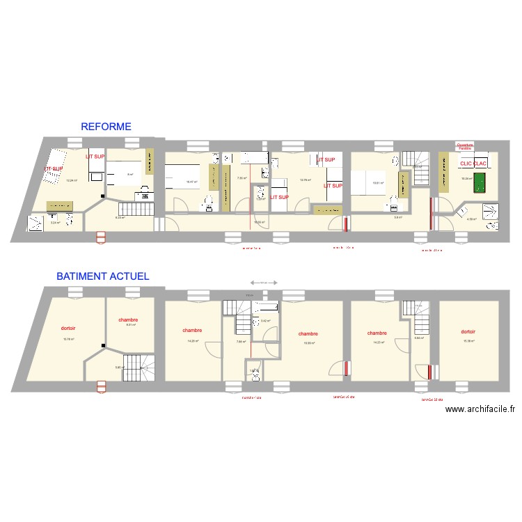 ETAGE V1 BIS. Plan de 0 pièce et 0 m2