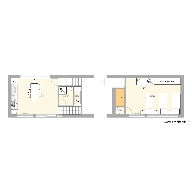 FTNBv1. Plan de 12 pièces et 99 m2