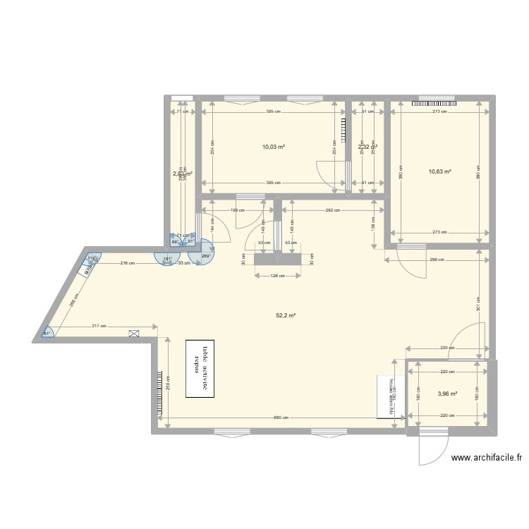 MAM 2. Plan de 6 pièces et 82 m2