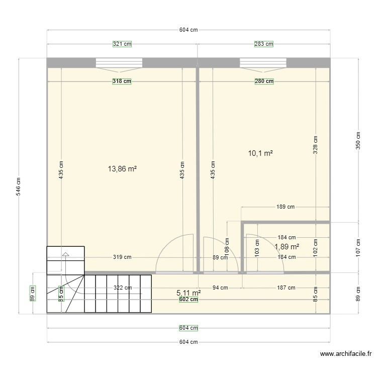 Existant. Plan de 0 pièce et 0 m2