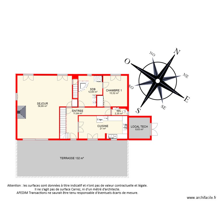 bi 6539 RDC. Plan de 0 pièce et 0 m2