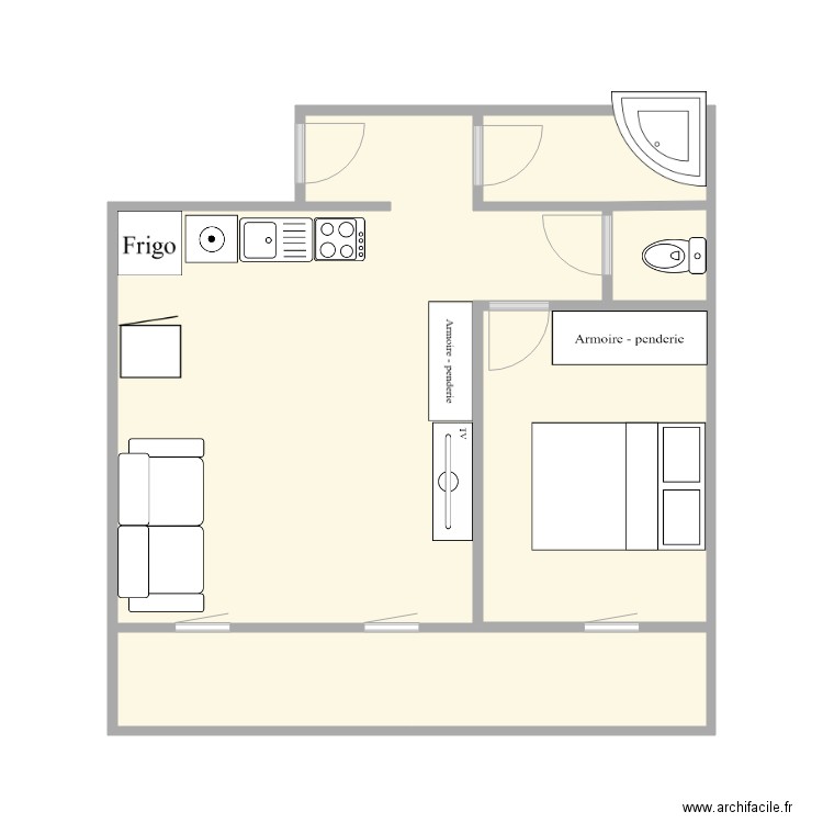 dauplan. Plan de 0 pièce et 0 m2