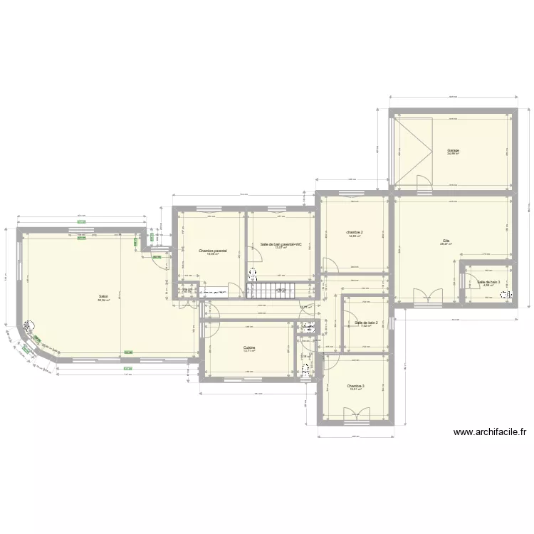 plan maison aliz&eacute;. Plan de 