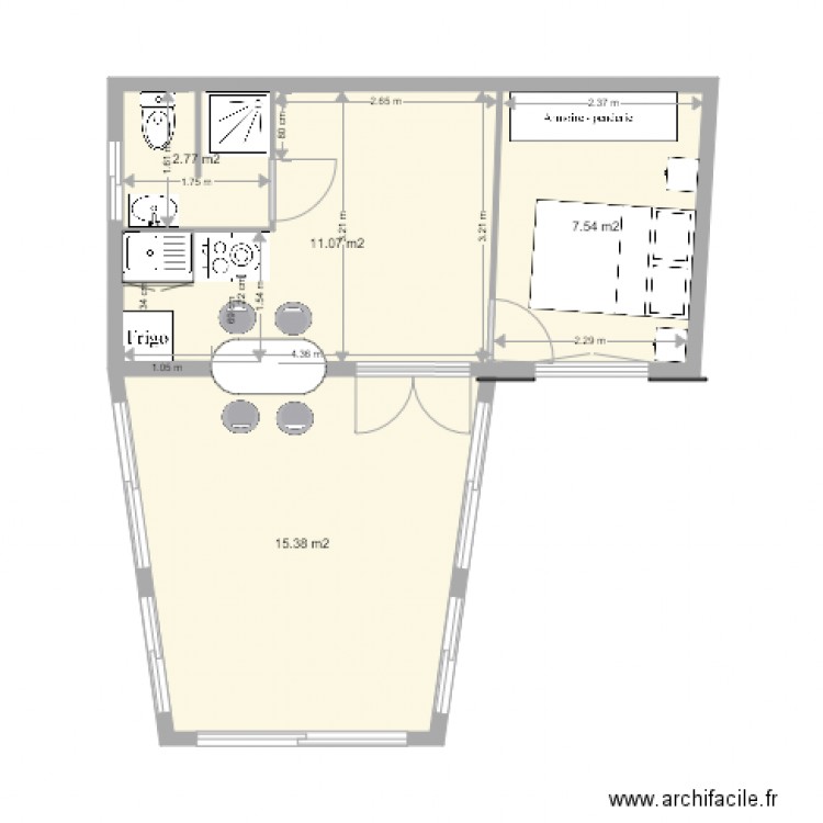 PETITE MAISON PLAN CUISINE US. Plan de 0 pièce et 0 m2