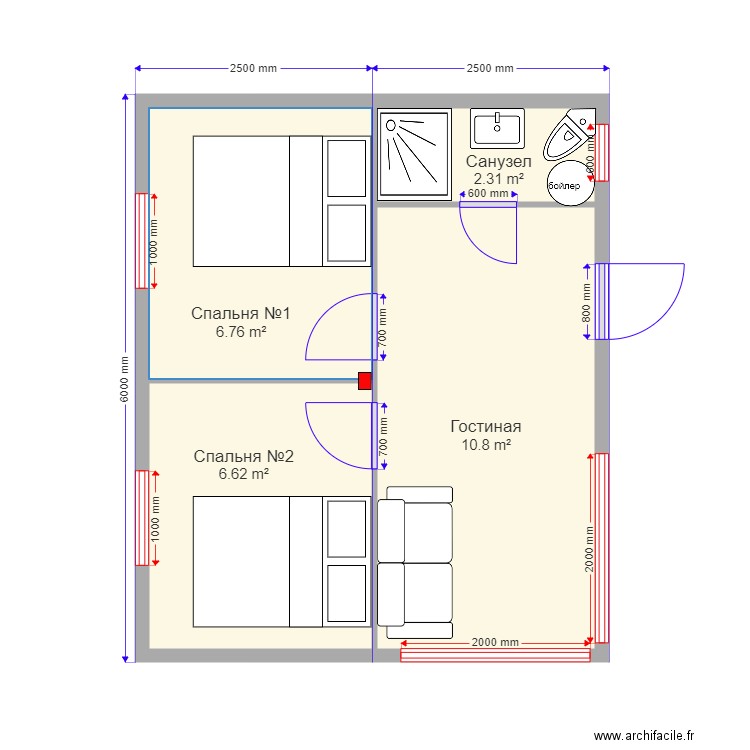 Baza otdiha. Plan de 0 pièce et 0 m2