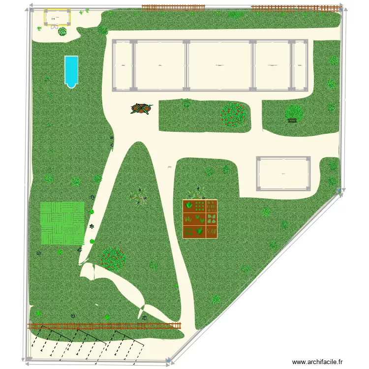 Am&eacute;nagement Jardin octobre 21. Plan de 