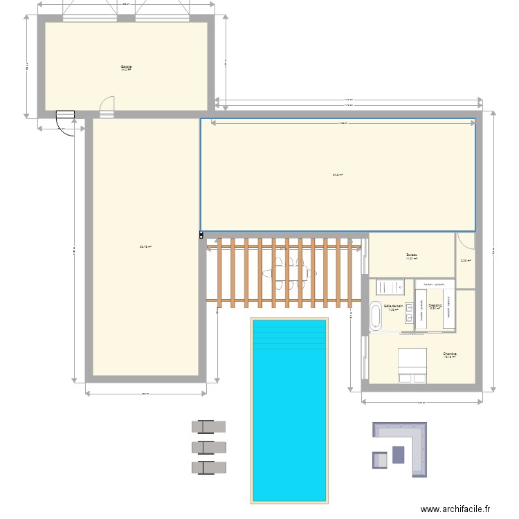 Projet maison 2m. Plan de 0 pièce et 0 m2