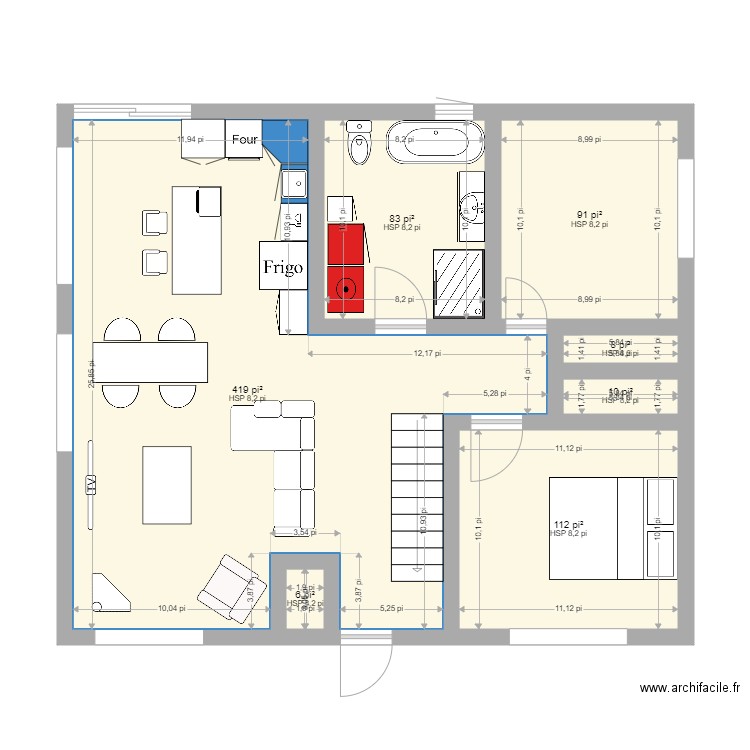 Plan maison 1. Plan de 0 pièce et 0 m2