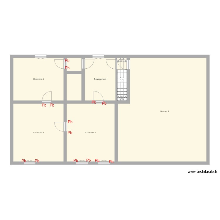 Croquis MISCHEL Etage. Plan de 0 pièce et 0 m2