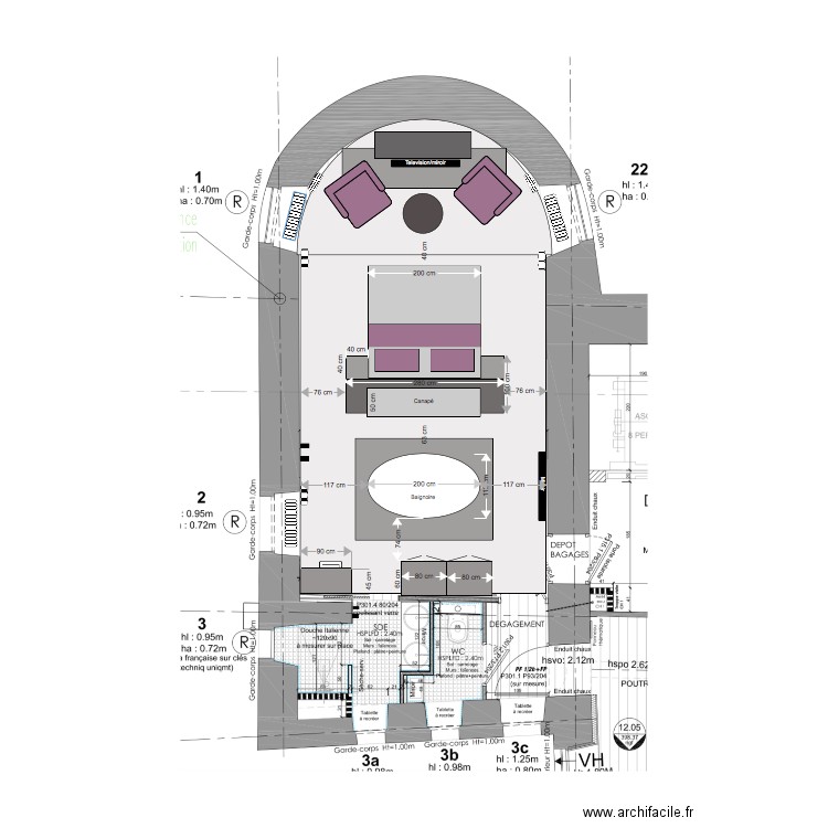 chambre 1 very new one. Plan de 0 pièce et 0 m2
