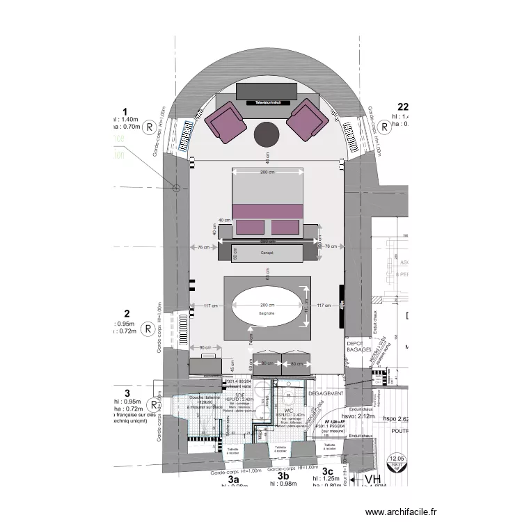 chambre 1 very new one. Plan de 