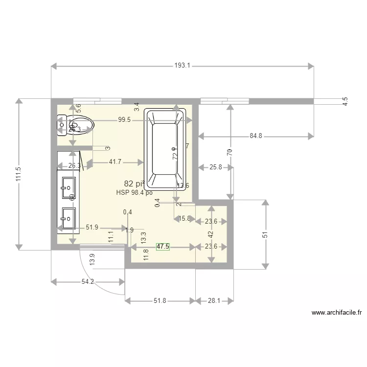 salle de bain suzanne pdf modifi&eacute;e  bain 5. Plan de 